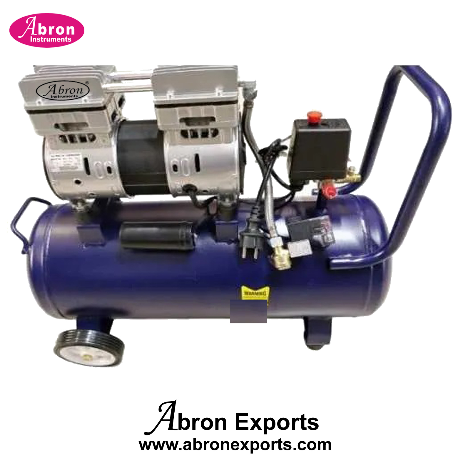 Dental Air Pump Compressor Oil free With Small Tank Complete Setup Abron ABM-4198DP10L 
